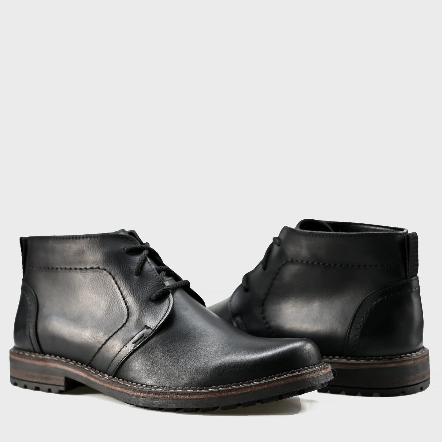 Sztyblety męskie skórzane czarne – Hawk | Jordan Handmade Shoes – zdjęcie 4