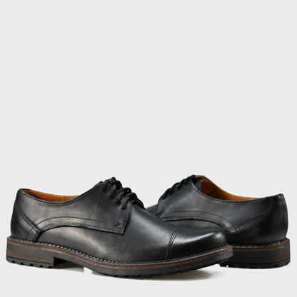 Czarne skórzane półbuty męskie – Dante | Jordan Handmade Shoes