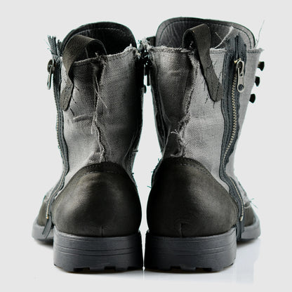 Sztyblety męskie skórzane czarne – Linen | Jordan Handmade Shoes