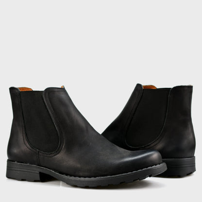 Sztyblety męskie skórzane czarne – York | Jordan Handmade Shoes