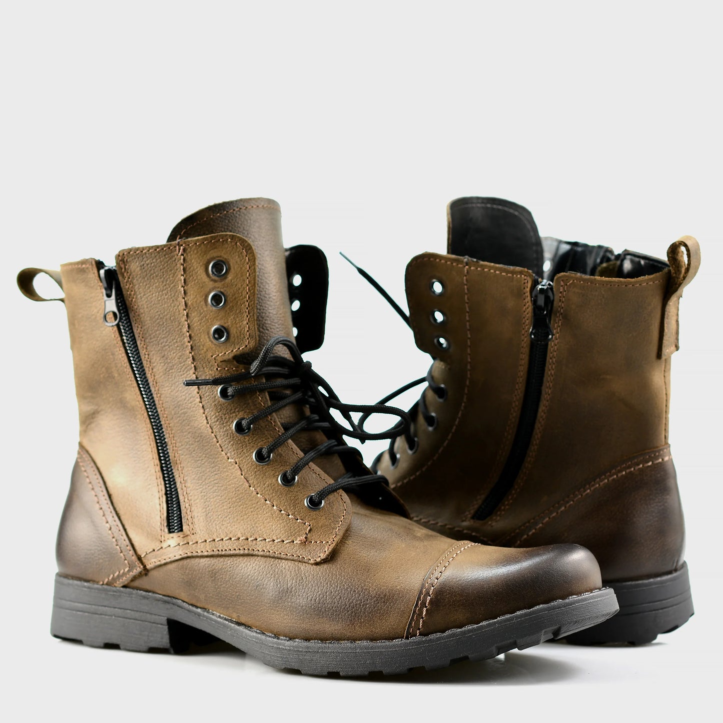 Sztyblety męskie skórzane brązowe – Elegant | Jordan Handmade Shoes – zdjęcie 4