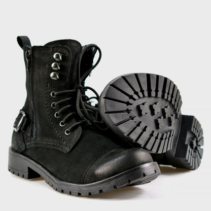 Czarne damskie skórzane botki – Aria | Jordan Handmade Shoes