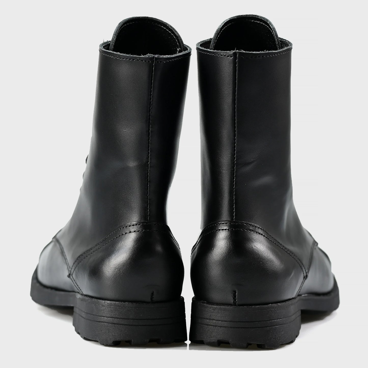 Skórzane męskie wysokie czarne sztyblety - Corvo | Jordan Handmade Shoes