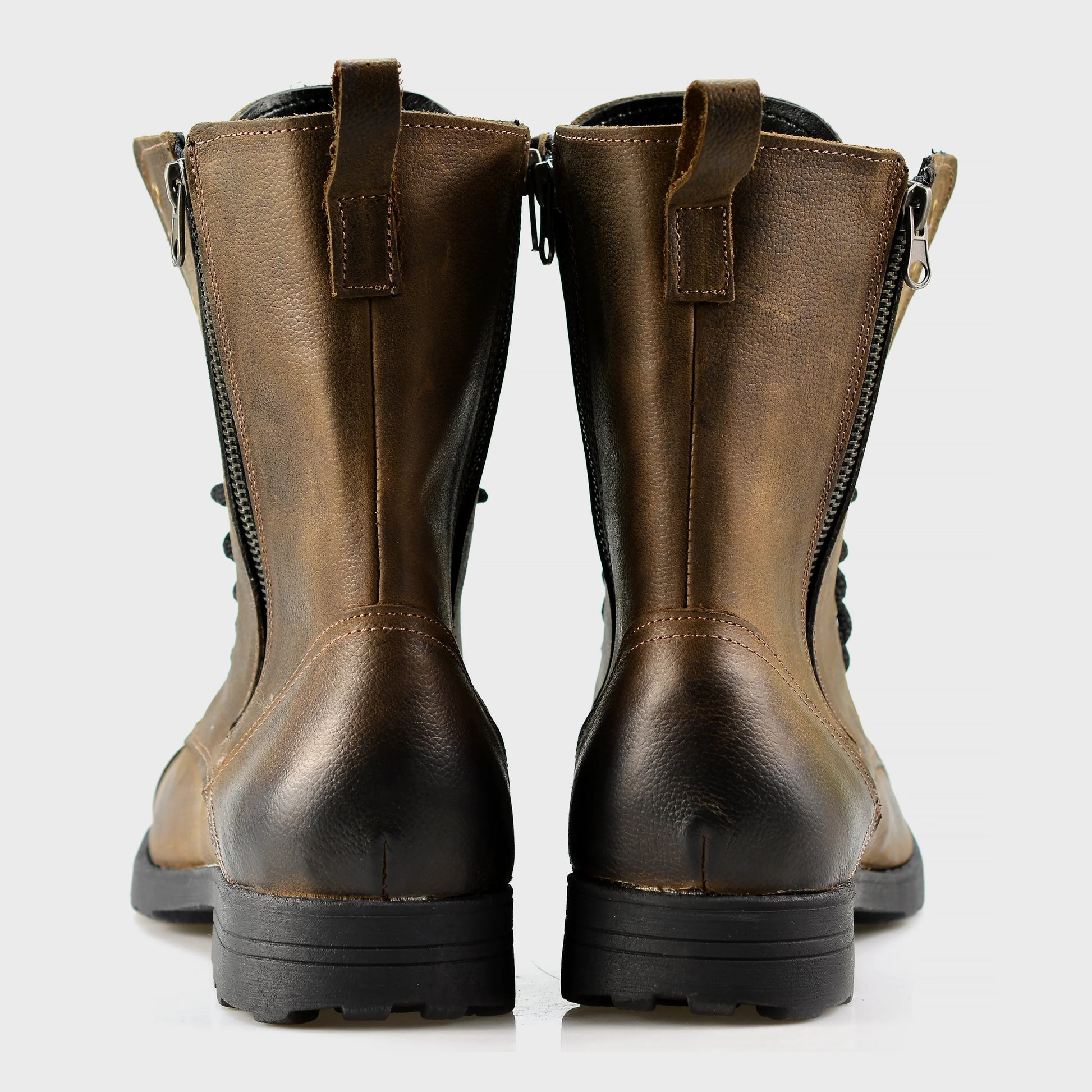 Skórzane męskie wysokie brązowe sztyblety – Landon | Jordan Handmade Shoes – zdjęcie 5