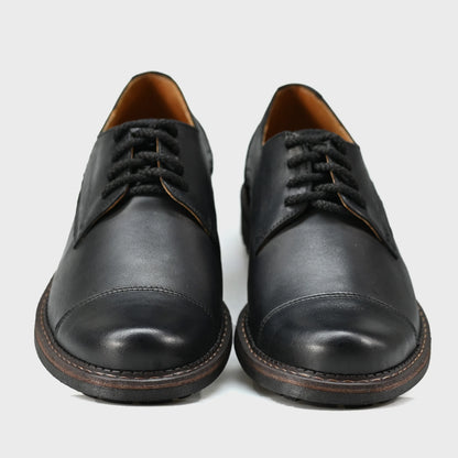 Czarne skórzane półbuty męskie – Dante | Jordan Handmade Shoes
