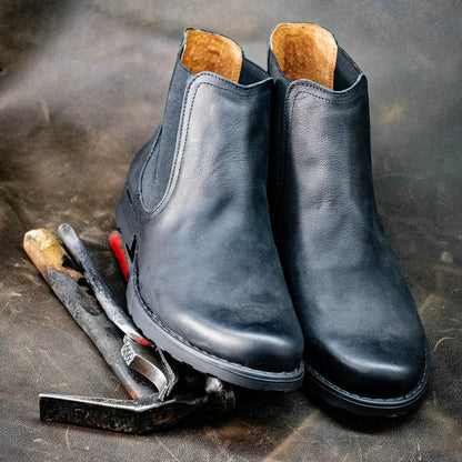 Sztyblety męskie skórzane czarne – York | Jordan Handmade Shoes