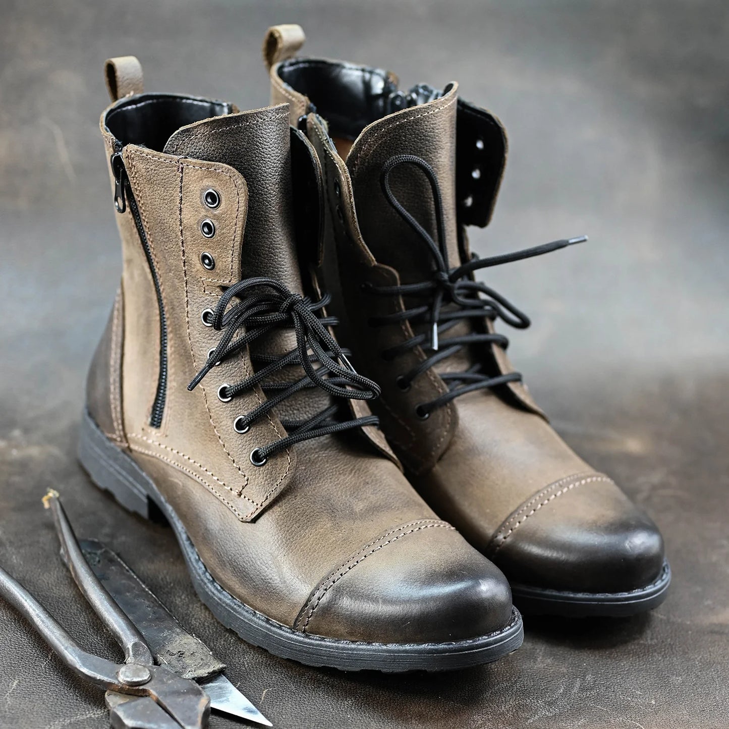 Sztyblety męskie skórzane brązowe – Elegant | Jordan Handmade Shoes – zdjęcie 6