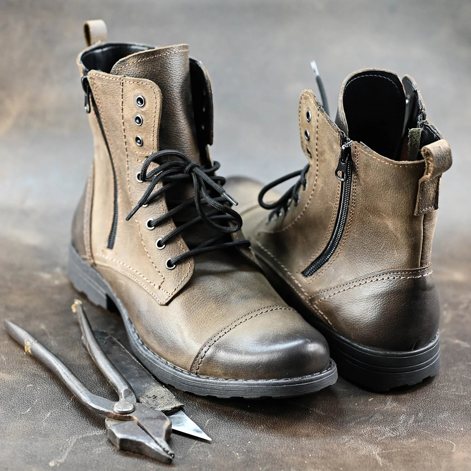 Sztyblety męskie skórzane brązowe – Elegant | Jordan Handmade Shoes – zdjęcie 7