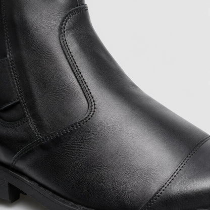 Czarne sztyblety męskie skórzane - Casual