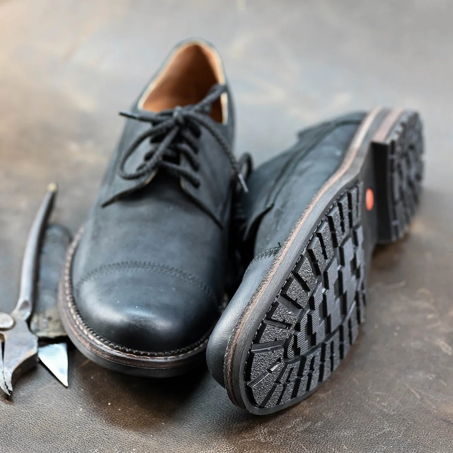 Czarne skórzane półbuty męskie – Mauro | Jordan Handmade Shoes