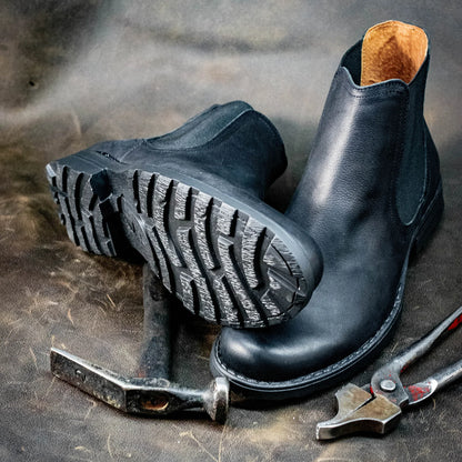 Sztyblety męskie skórzane czarne – York | Jordan Handmade Shoes