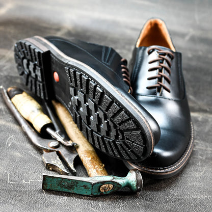 Czarne skórzane półbuty męskie – Dario | Jordan Handmade Shoes