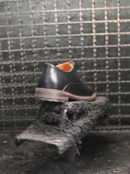 Czarne skórzane półbuty męskie – Dario | Jordan Handmade Shoes