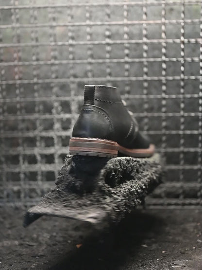 Sztyblety męskie skórzane czarne – Hawk | Jordan Handmade Shoes