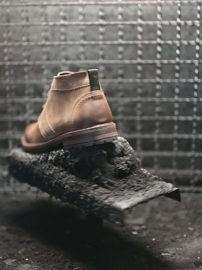 Sztyblety męskie skórzane brązowe – Hawk | Jordan Handmade Shoes