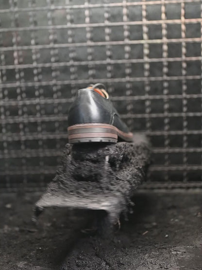 Czarne skórzane półbuty męskie – Dante | Jordan Handmade Shoes